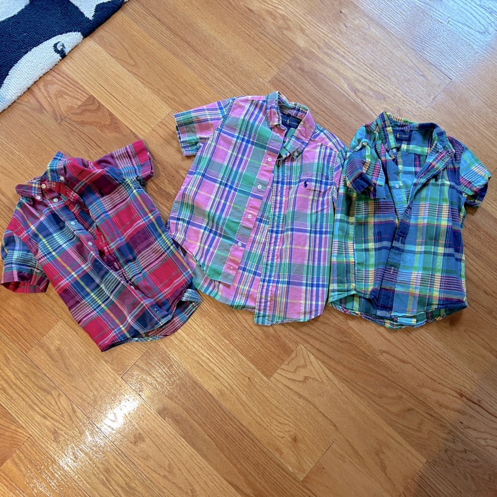 3 5t Ralph Lauren button down t shirt worn once